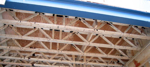 Balken van vakwerk hout